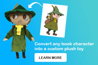 Buddy Softie banner – featured on MyPlushBuddy promoting custom plush dolls made from kids' drawings and character art.