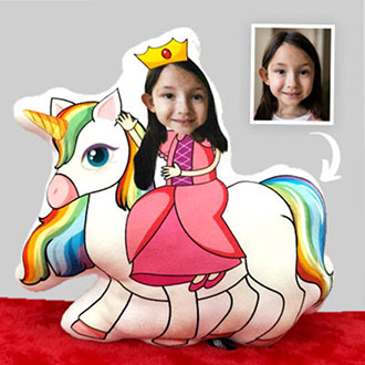 Cartoon-printed pillow for personalized decor