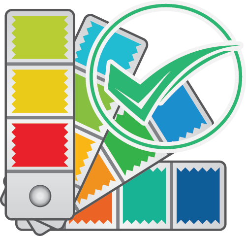 Fabric color selection process icon