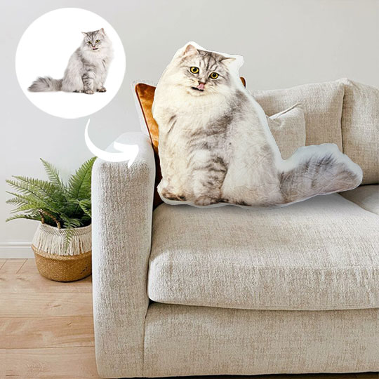 Photo pillow in pet shape