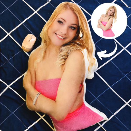 Custom human-shaped pillow