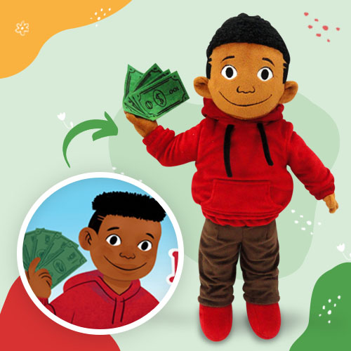 Unique stuffed plushie crafted from an artwork