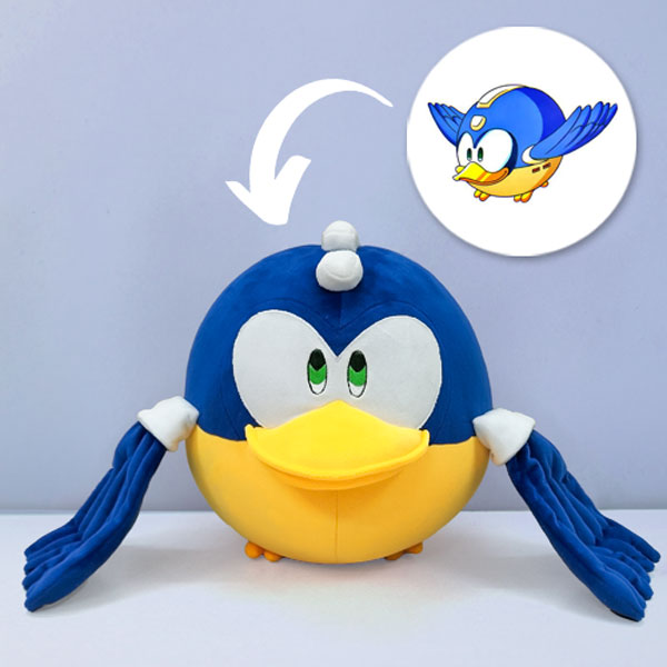 Handcrafted plush character from a book