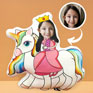 Personalize your Unicorn Cartoon Pillow with a unique face