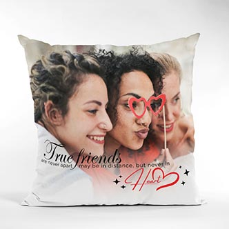 Ture friends custom photo pillow