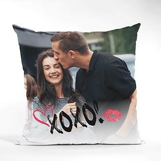 Xoxo love custom phot pillow for personalized gift