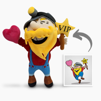 Turn your mascot into custom plushie