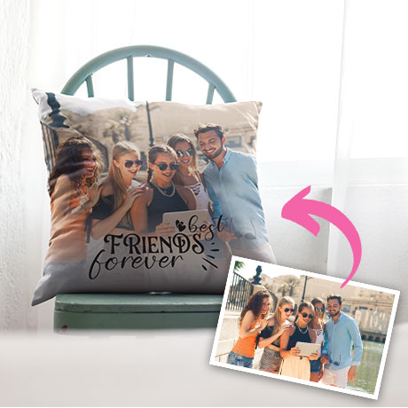 Custom photo pillow from MyPlushBuddy