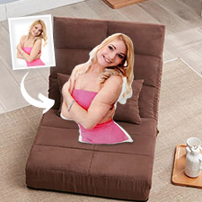 Custom pillow with printed photo