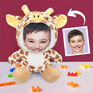 Human face teddy giraff pillow
